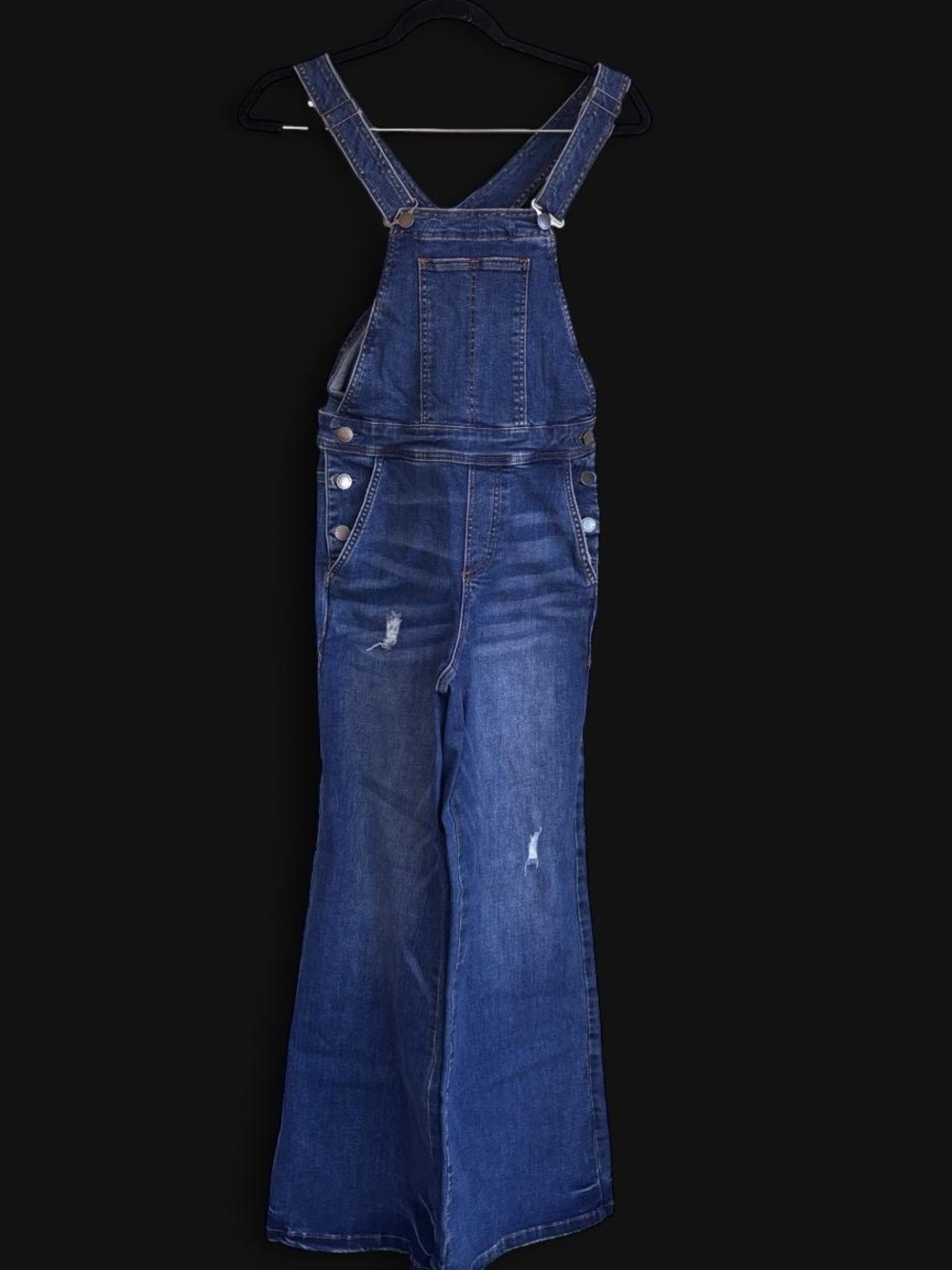 Universal Standard Indigo Blue Denim Overalls